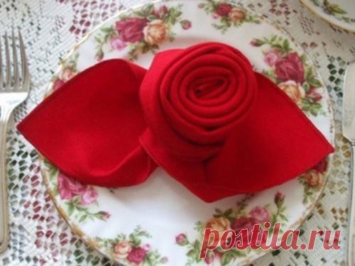Как сложить оригинально тканевую салфетку - лайфхаки красивых схем с фото | maritera.ru