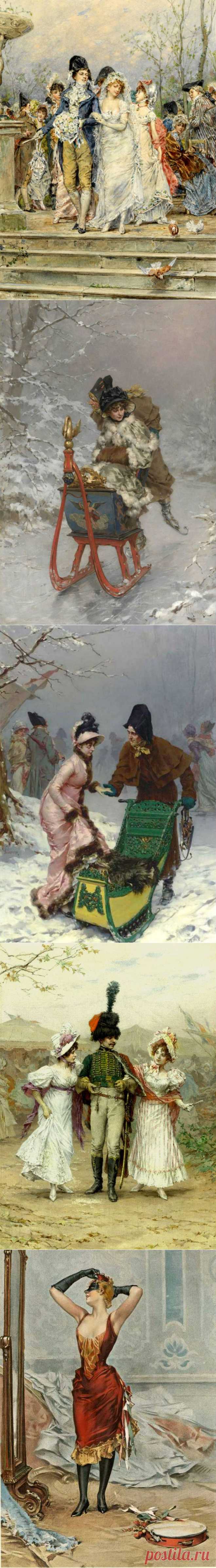 Голландский живописец Frederik Hendrik Kaemmerer. Жанровые сценки