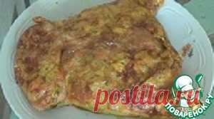 Фаршированная курица овощами - кулинарный рецепт