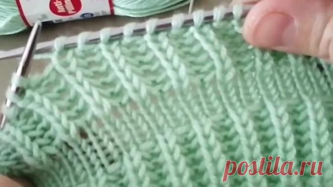 Интересный рисунок для пледа, шарфа и т.д.