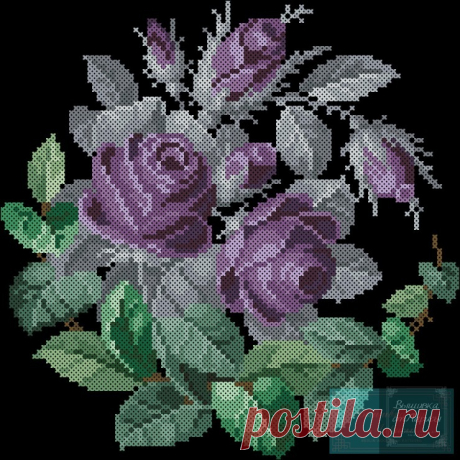 (6) Gallery.ru / Фото #1 - Веночек с розами разноцветье - larisa-bnw