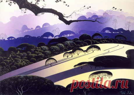 Фантастически красивые пейзажи. Художник Эйвинд Эрл / Eyvind Earle (США, 1916-2000)
