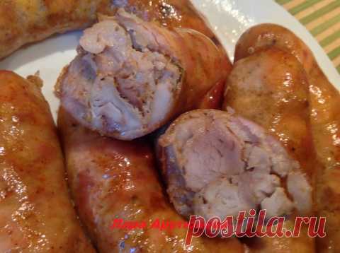 Куриные колбаски домашнего приготовления. Купаты.
