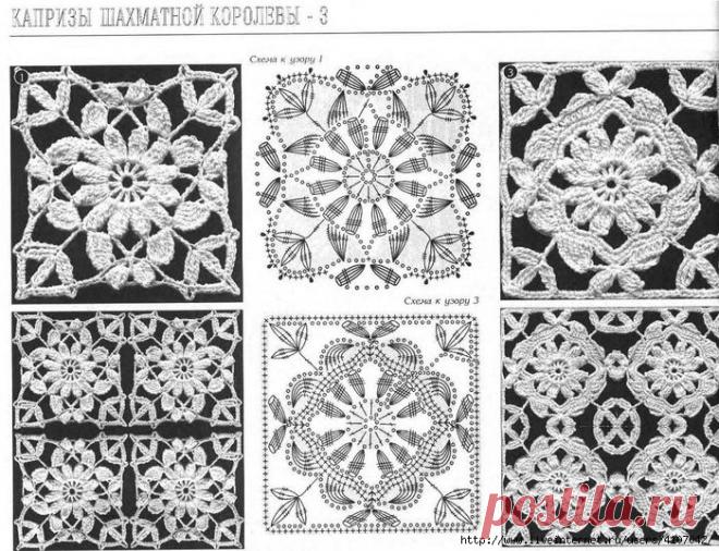 КРАСИВЫЙ ПЭЧВОРК. МОТИВЫ КРЮЧКОМ