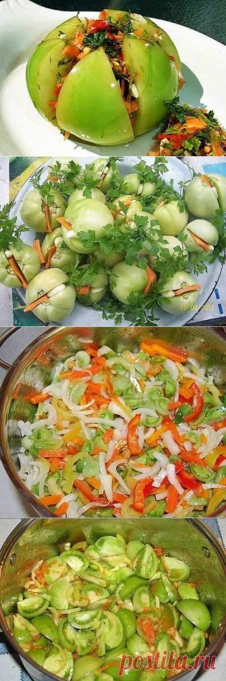 ЗАГОТАВЛИВАЕМ ЗЕЛЕНЫЕ ПОМИДОРЧИКИ