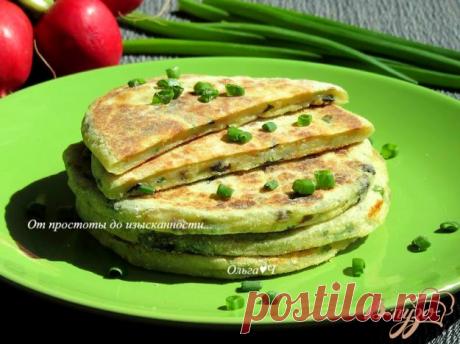 Финские картофельные лепешки с грибами и зеленым луком — пошаговый рецепт с фото