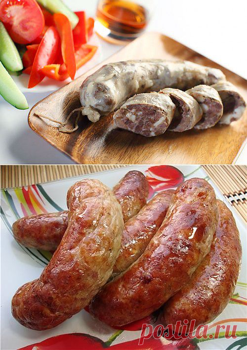 Домашние колбаски – натурально и ароматно.