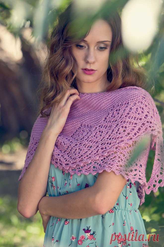 Вязание шали Sugar Grove, Knitscene весна 2014