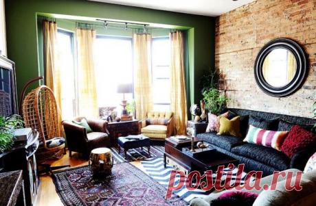 Кирпичная кладка в интерьере современной гостиной — Правильные идеи ремонта