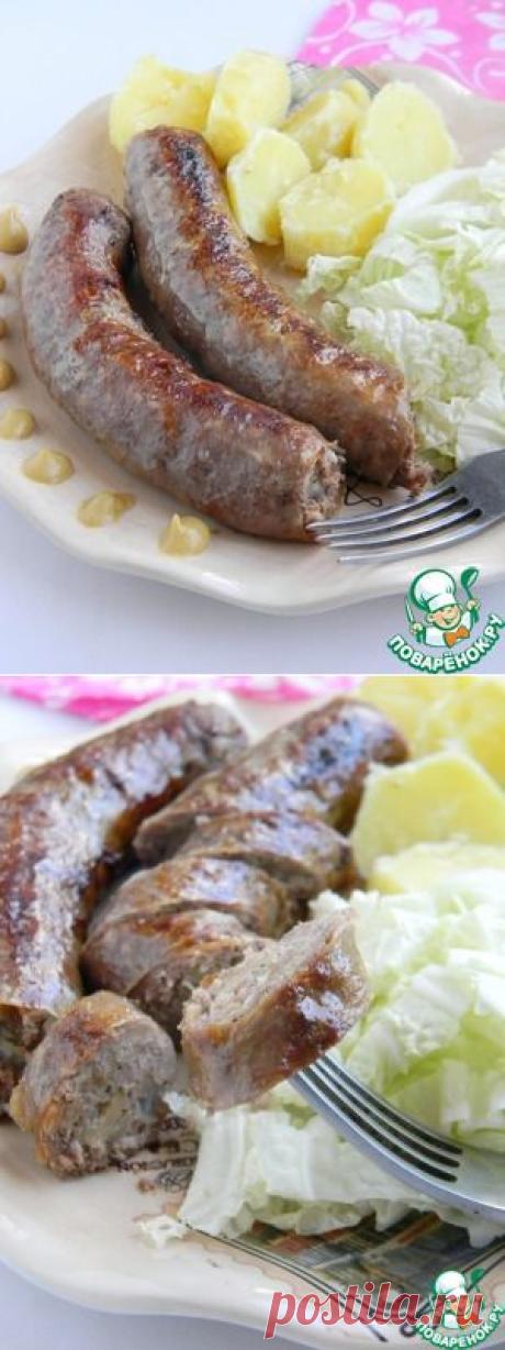 Домашние колбаски с сыром и грибами