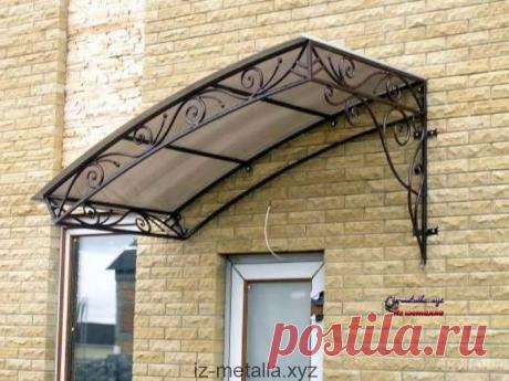 Козырек в Дятьково - «Из металла»