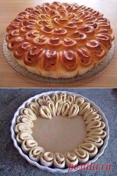 МЯСНОЙ ПИРОГ "ХРИЗАНТЕМА"