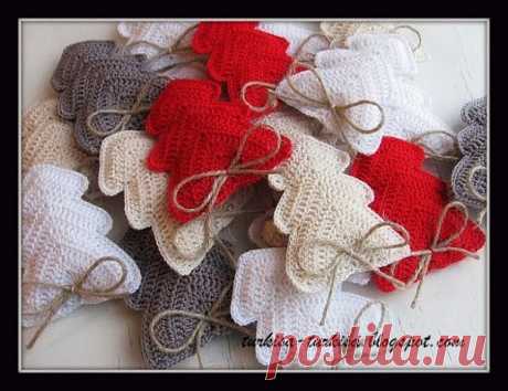 Елочки крючком