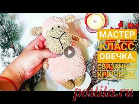 Овечка крючком мастер класс/Часть 1/Туловище Мой инстаграм: Ручки: 1) 6 сбн в КА 2) (1сбн+пр)*3 – 9 сбн 3-17) 9 сбн (15 рядов) Ноги: 1) 6 сбн в КА 2) 6 пр (12) 3-8) 12 сбн (6 рядов) Закрепить и о...