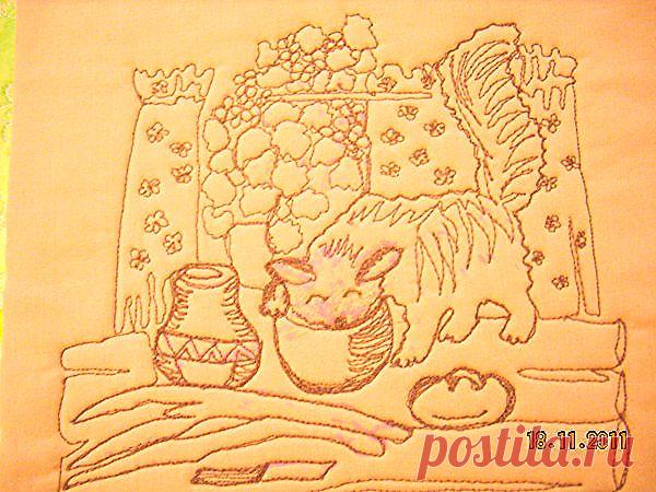 Рисование на швейной машинке.