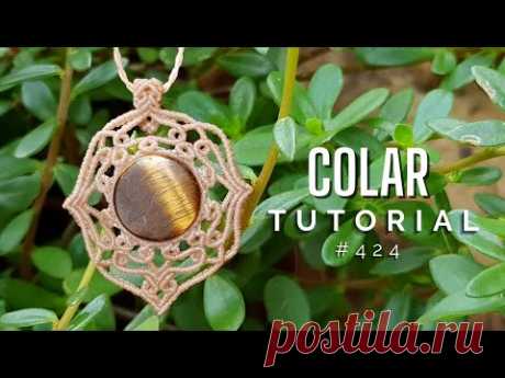 Como fazer colar com design #424 | Dede Tutoriais