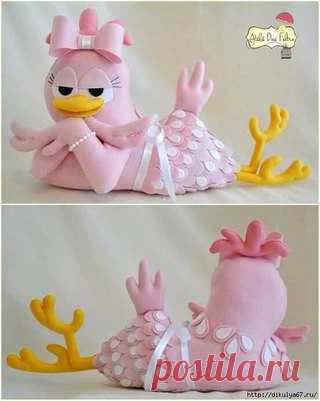Текстильная курочка-кокетка, выкройка