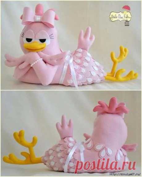 Текстильная курочка-кокетка, выкройка