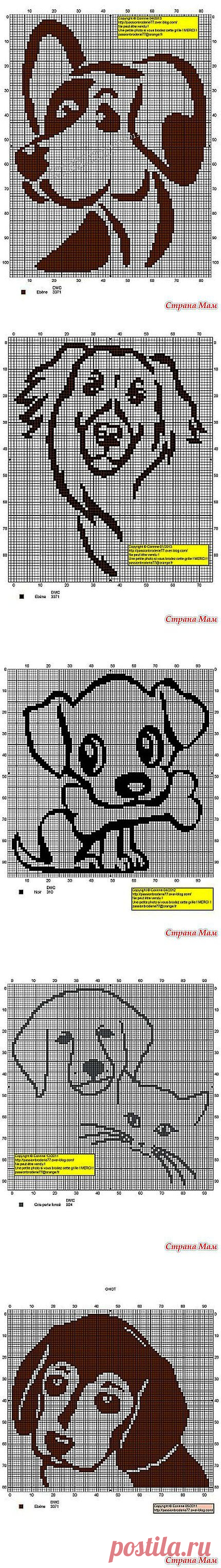 Собачки. Вышивки крестиком.: Дневник группы "Клуб рукоделия" - Страна Мам