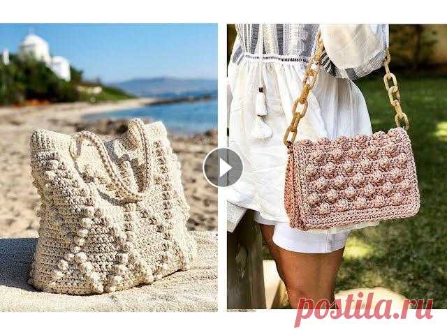 Идеи вязаных сумок...