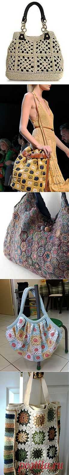 Bags, purses and etc. - squares and etc. в Pinterest