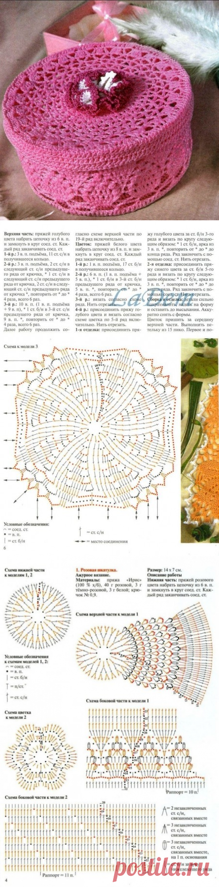 ​Вязаная шкатулка