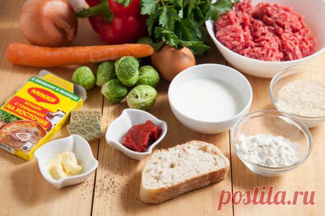 Тефтели с брюссельской капустой в нежном соусе - пошаговый рецепт с фото - как приготовить, ингредиенты, состав, время приготовления - Леди Mail.Ru