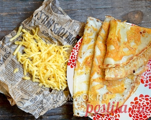 БЛИНЫ С СЫРНОЙ КОРОЧКОЙ