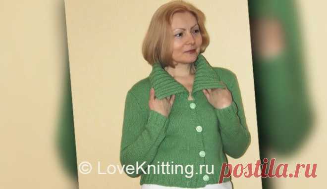 Зеленый жакет | Loveknitting.ru