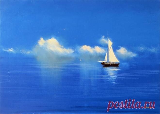 ОНА О МОРЕ ДУМАЛА С ЛЮБОВЬЮ. – ЖИВОПИСЬ. ИСКУССТВО ХУДОЖНИКОВ ВСЕГО МИРА., пользователь Лора К. | Группы Мой Мир