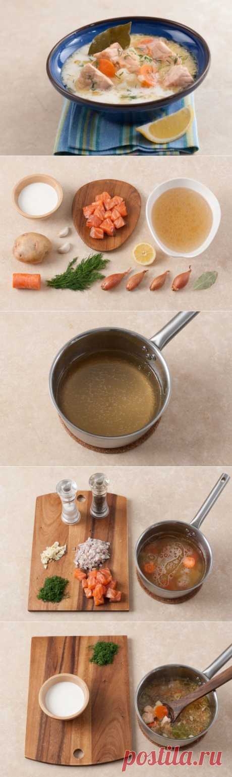 Уха по-фински, пошаговый фото рецепт