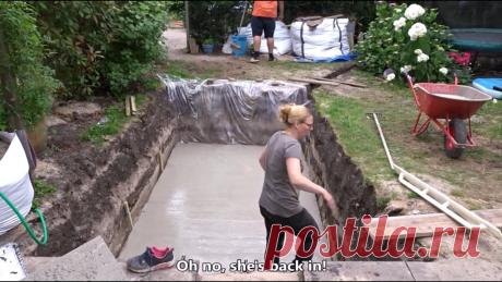 How to build your swimming pool - Step by step Nicole build a swimming pool in her backyard in Holland. The handywoman lives in the Netherlands, in Amsterdam-Duivendrecht. You can follow the entire proces...