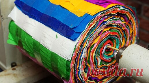 Взял бумаги, эпоксидки и крутанул их хорошенько. Получилось довольно не плохо! | Мастерская Бруно | Дзен