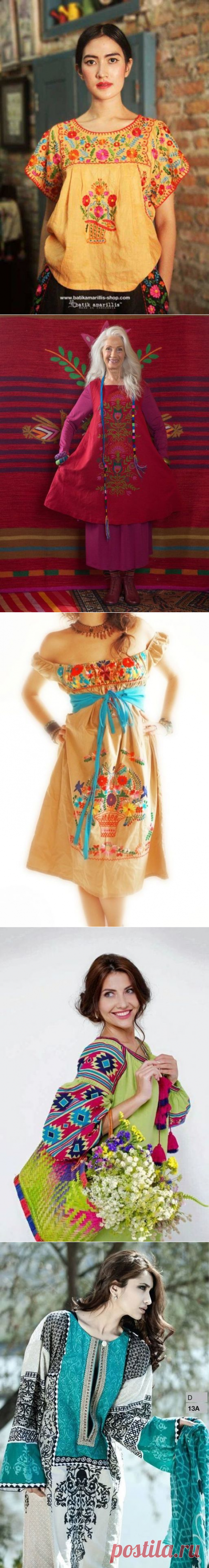 Этническая вышивка и вышивка в народном стиле - Вышивка на одежде - Машинная вышивка Форум New embroidery