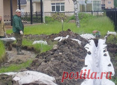 Дренаж дачного участка