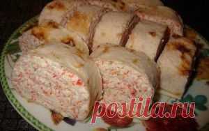 Рулетики с крабами