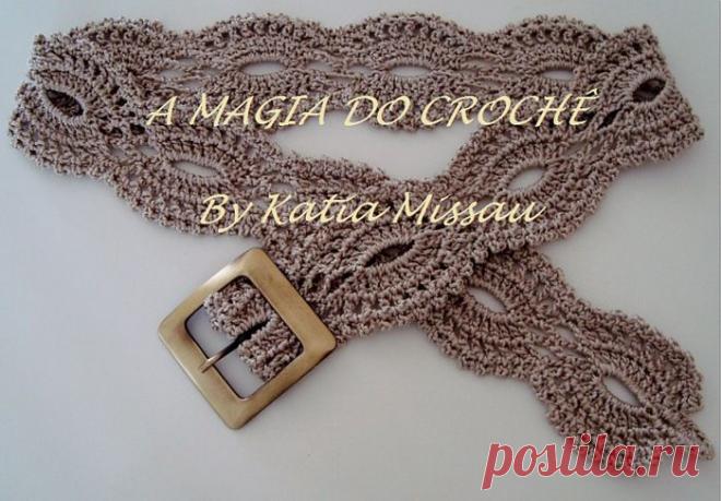 Вязаный крючком ремень.