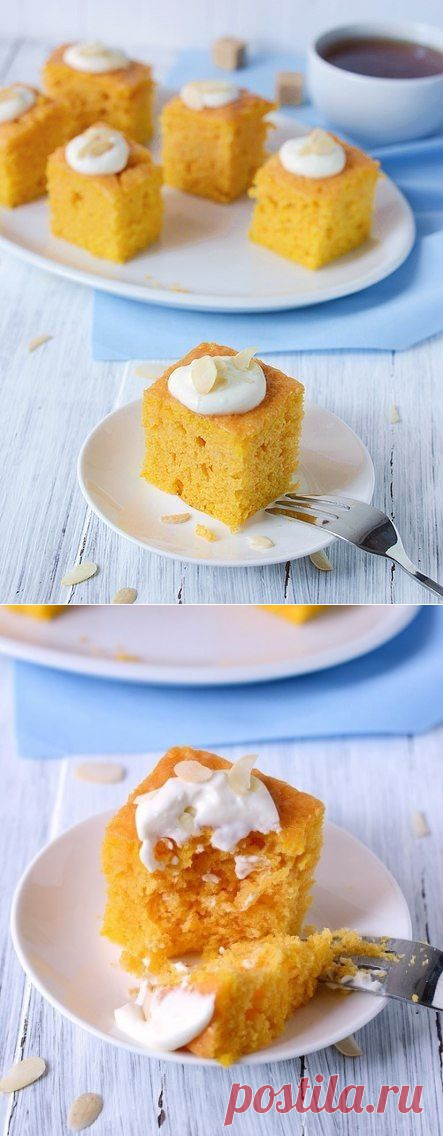 Как приготовить тыквенный кекс с апельсиновым сиропом - рецепт, ингридиенты и фотографии