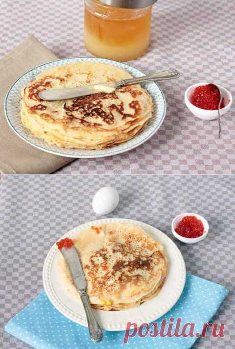 Легкие пшеничные блины - Портал «Домашний»