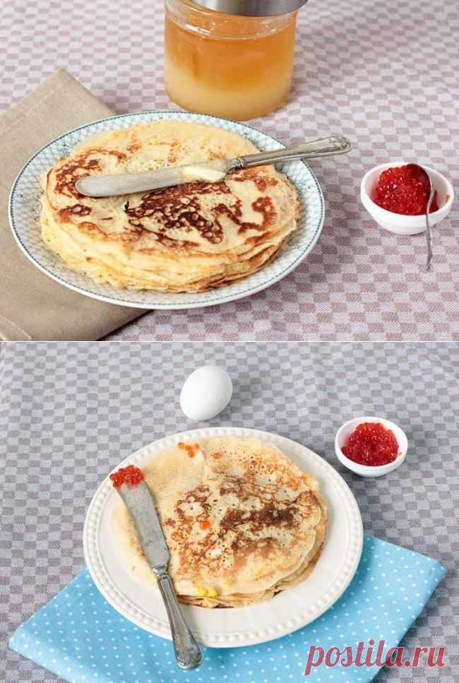 Легкие пшеничные блины - Портал «Домашний»