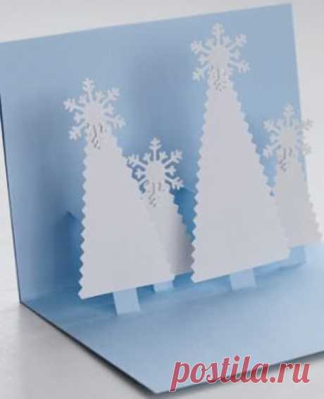 Новогодние открытки своими руками