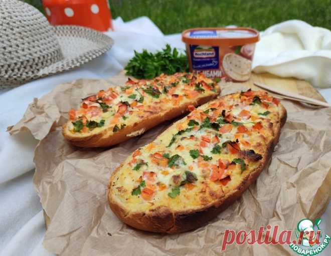 Багет в сырной заливке – кулинарный рецепт