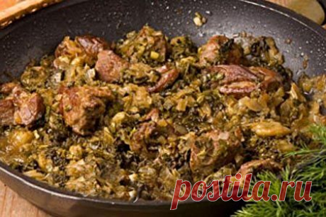 Сябзи (мясо с зеленью)