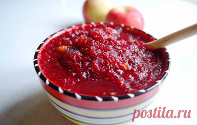 Handmadefood Пряный релиш из клюквы, фруктов и сельдерея