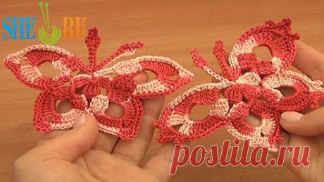 Вязание бабочки Урок 14 Как связать бабочку 
https://www.youtube.com/watch?v=yA0gTz2iHXA&amp;list=PLR0EOjYjws9WSE_ydOVb8Dt1bCsapJ2oQ&amp;index=25