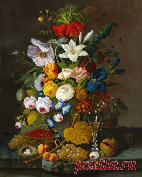 Классика...ФруктовоЦветочное ассорти | Severin Roesen (часть 3.)