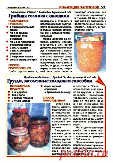 Грибная солянка с овощами. Грузди засоленные холодным способом