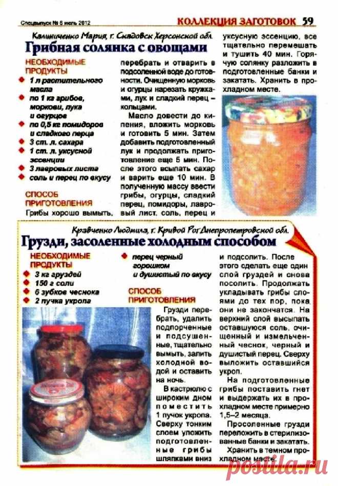 Грибная солянка с овощами. Грузди засоленные холодным способом