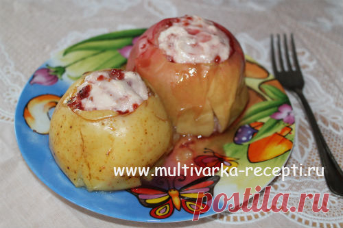 Яблоки печеные в мультиварке