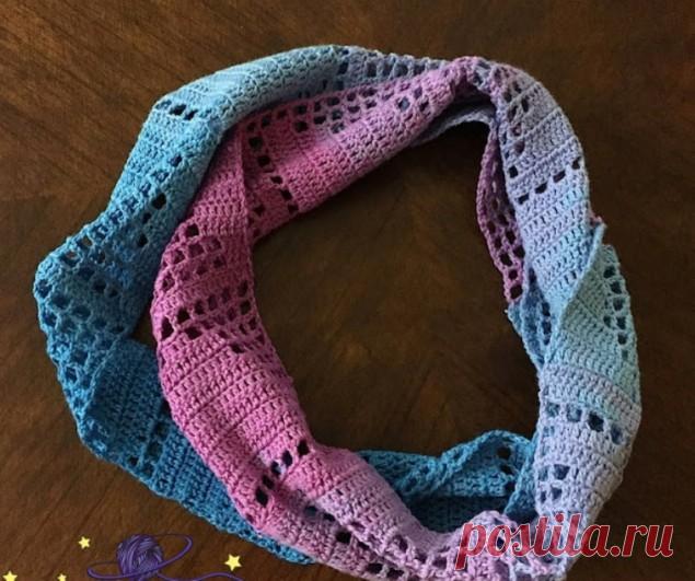 Как связать ажурный шарфик крючком - 5 мастер-классов